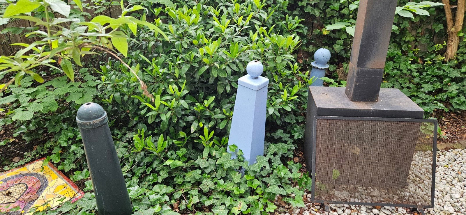 Ijzeren paaltjes oa Amsterdammertje - Decoratief paaltje, Ophalen, Gebruikt