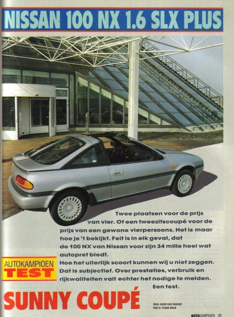 Autokampioen test Nissan 100 NX April 1991, Ophalen of Verzenden, Gelezen, Nissan