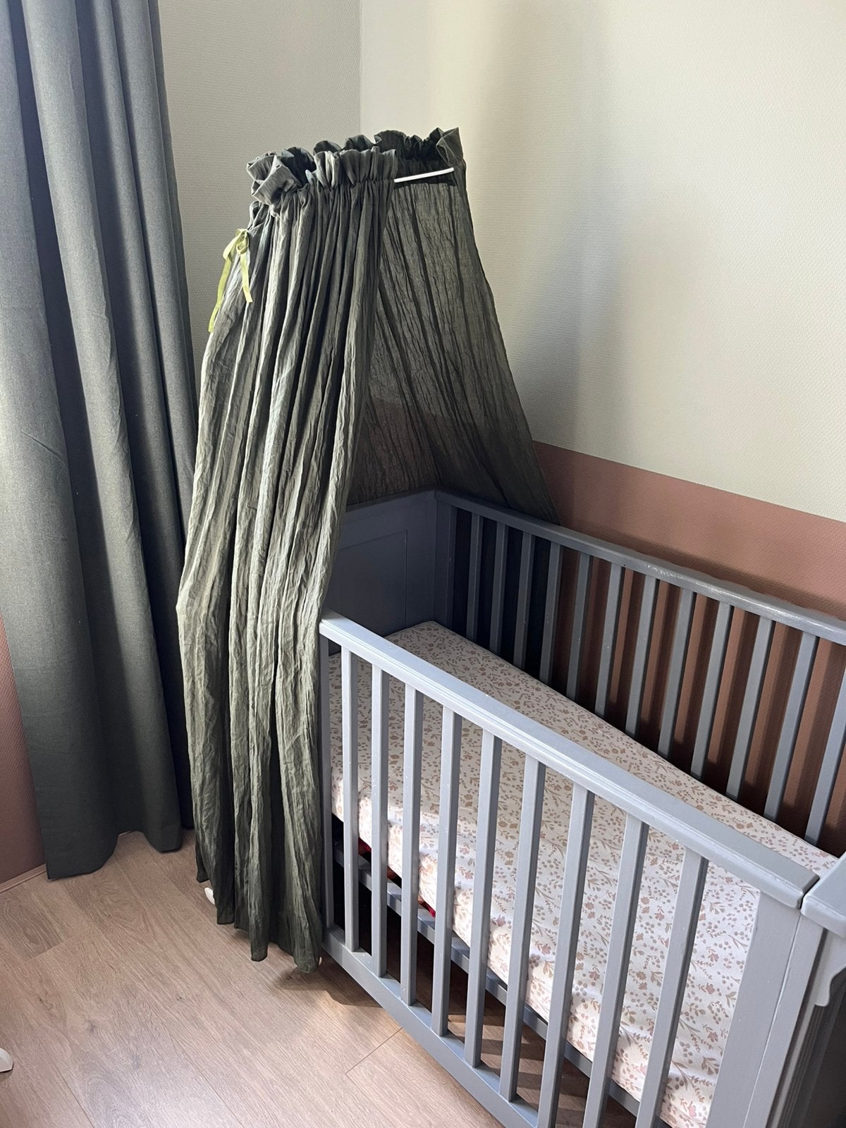 Jollein piekstok wit incl. Jollein sluier (donker) groen, Kinderen en Baby's, Kinderkamer | Inrichting en Decoratie, Ophalen, Gebruikt