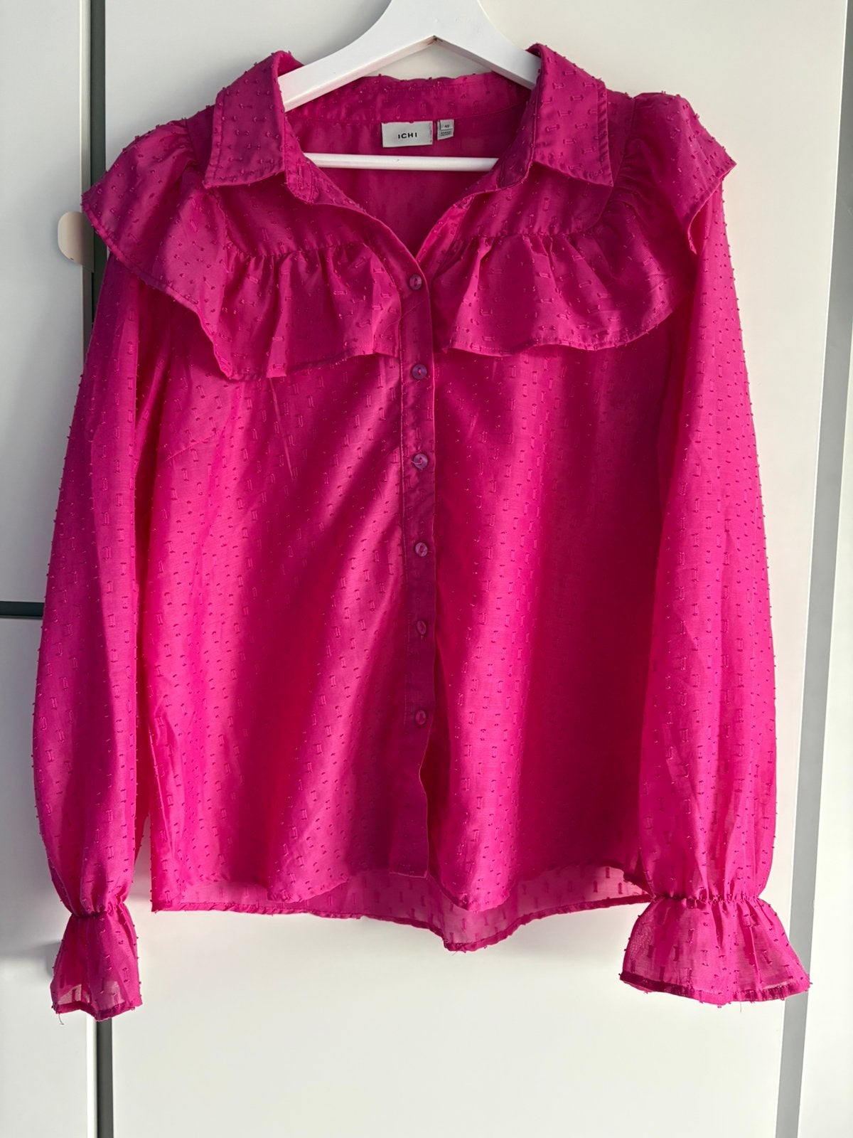 Ichi blouse, Verzenden, Gedragen, Maat 42/44 (L), Roze