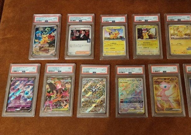 [Pokémon] PSA collectie - Pikachu - Mewto - Mew, Hobby en Vrije tijd, Verzamelkaartspellen | Pokémon, Zo goed als nieuw, Meerdere kaarten