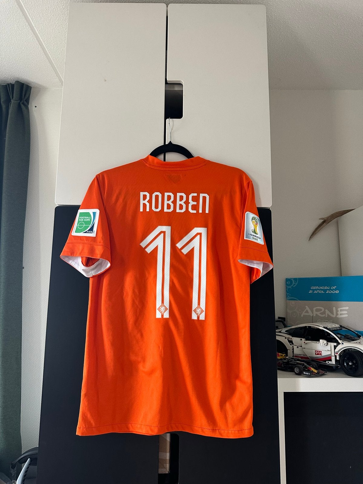 Nederland 14/15 thuisshirt Robben maat S, Maat S, Ophalen of Verzenden, Zo goed als nieuw, Shirt