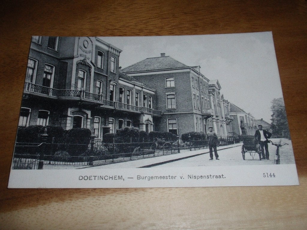 Doetinchem  Burgemeester v Nispenstraat Uitg Nauta, Verzenden, Voor 1920, Gelopen, Gelderland