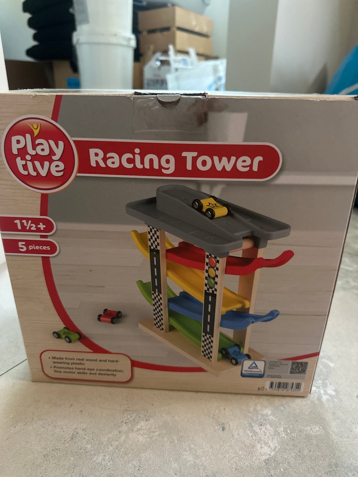 Playtive Racing Tower - Houten Racebaan voor Kinderen, Ophalen, Nieuw