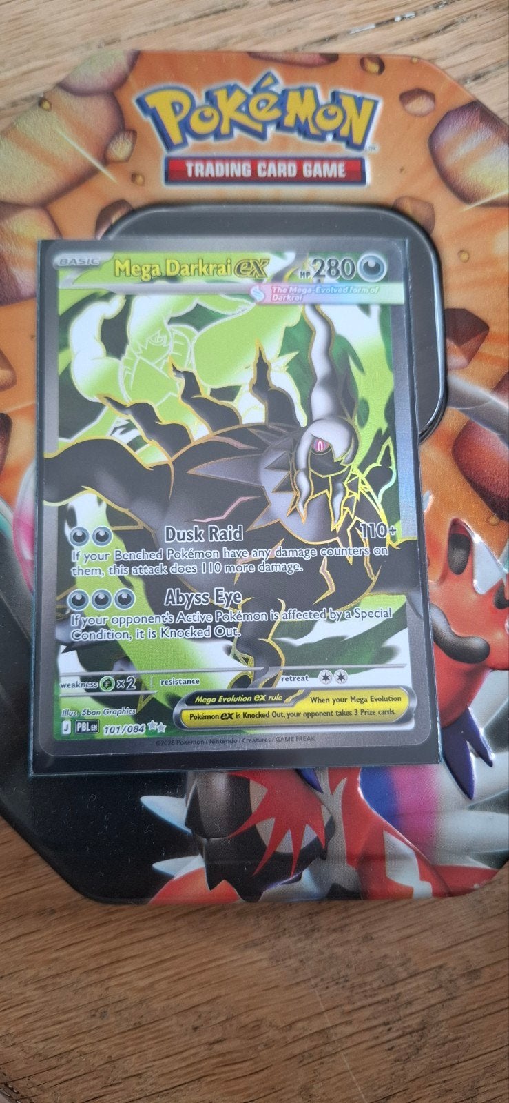 Pokémon Kaart Mega Darkrai EX 101/084, Ophalen of Verzenden
