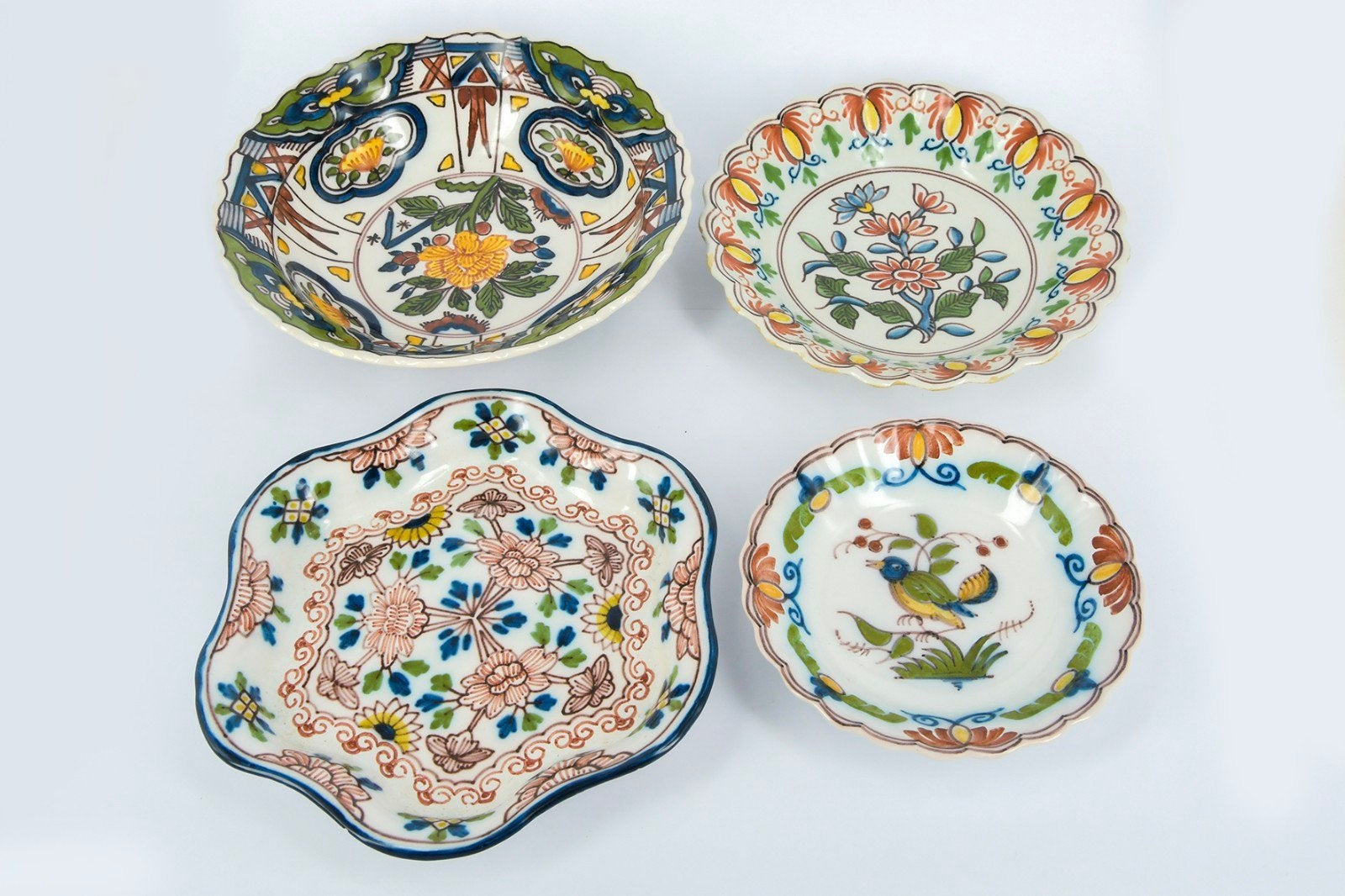 4 BORDJES MAKKUM TICHELAAR, Antiek en Kunst, Ophalen of Verzenden