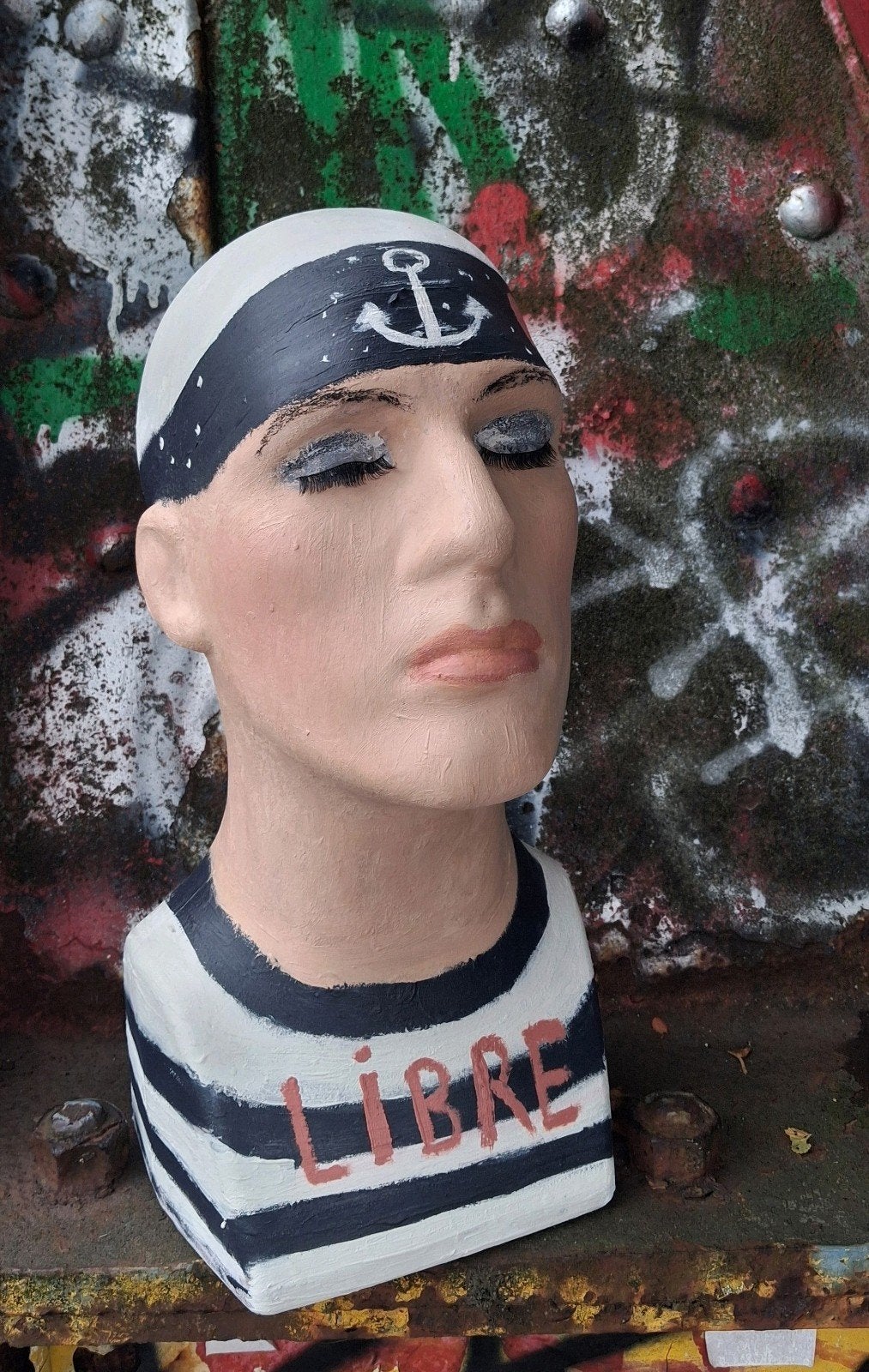 Art/Kunst/Pop Art/Hoofd/Man/Buste, Antiek en Kunst, Curiosa en Brocante, Ophalen of Verzenden