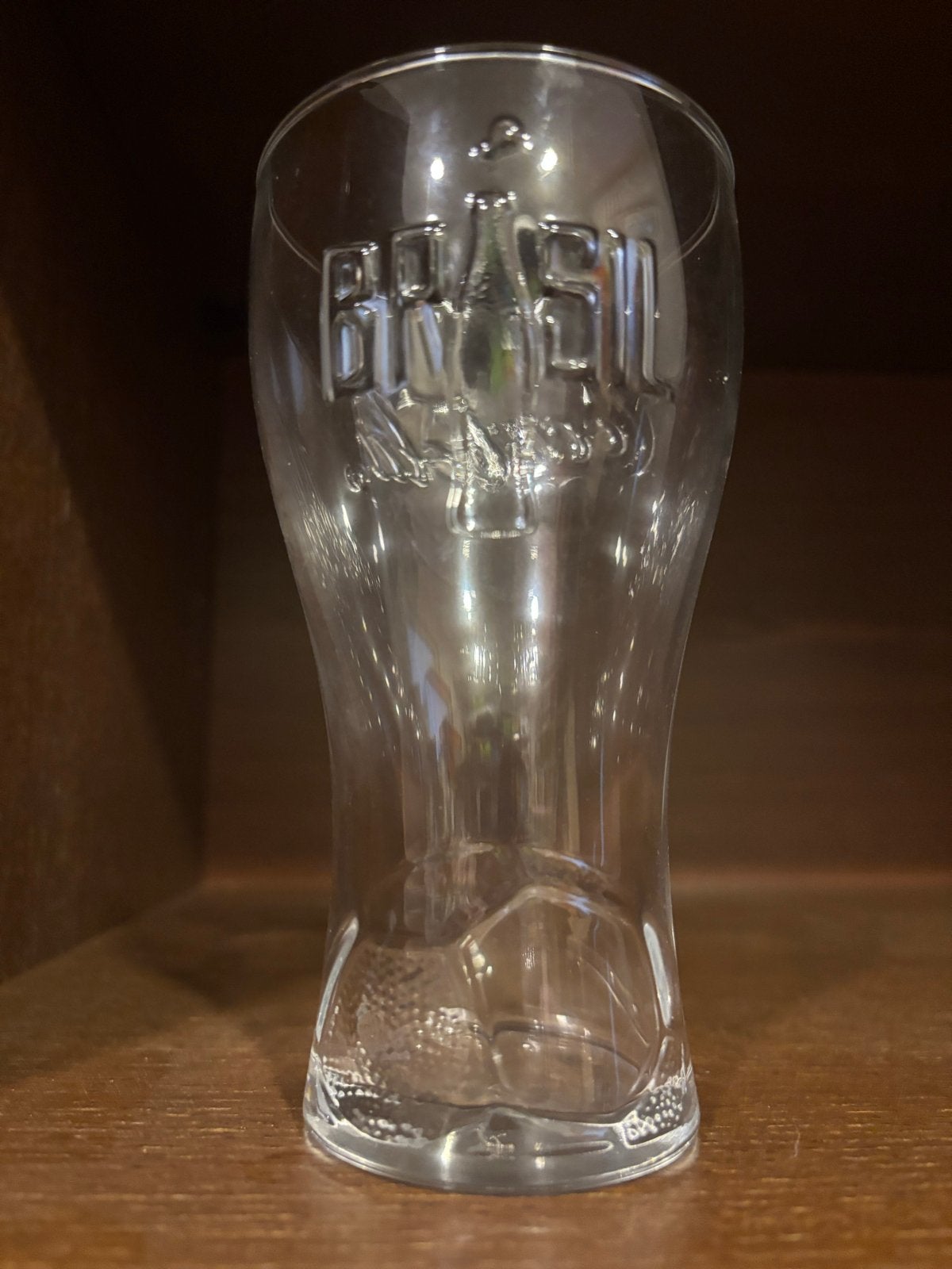 Coca Cola glas Brasil speciale editie, wit glas, Ophalen of Verzenden, Zo goed als nieuw