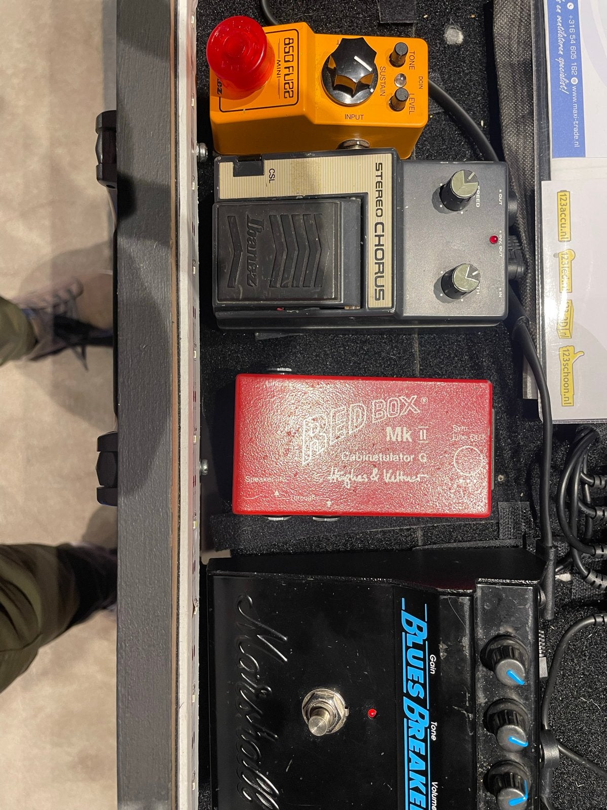Gitaar Effectpedalen Set: Chorus, Overdrive, Reverb, Multi-e, Ophalen of Verzenden, Gebruikt, Chorus