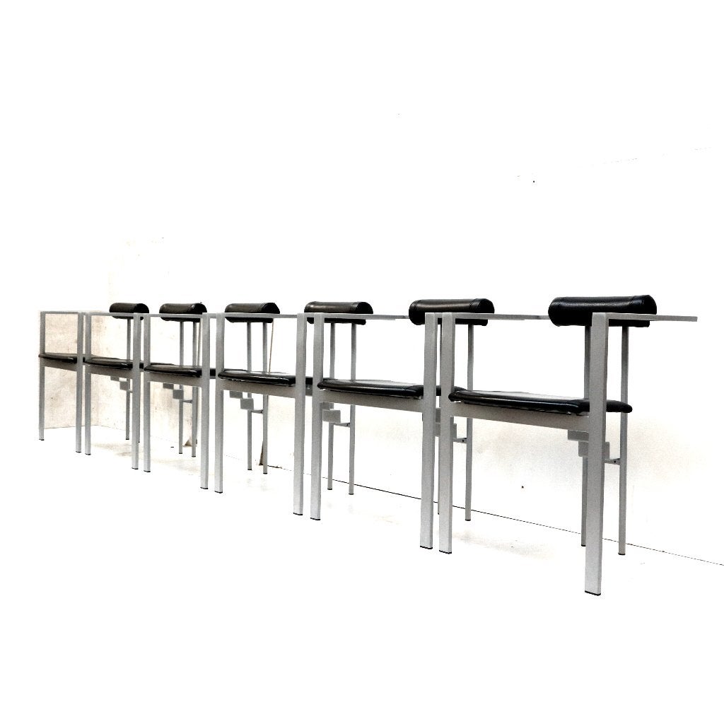 6x vintage design stoelen eetkamerstoelen midcentury retro, Verzenden, Gebruikt, Bruin, Vijf, Zes of meer stoelen