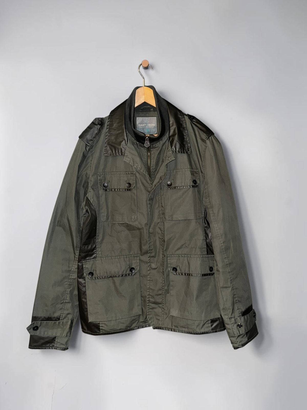 Cast Iron field jacket jas XXL groen khaki parka jack, Ophalen of Verzenden, Zo goed als nieuw, Maat 46/48 (XL) of groter, Groen