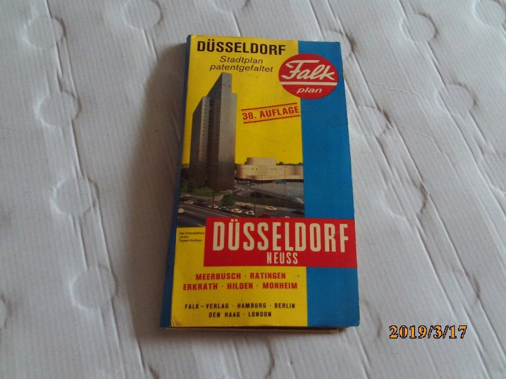 falk plan plattegrond dusseldorf, Ophalen of Verzenden, Gelezen, 1800 tot 2000, Landkaart