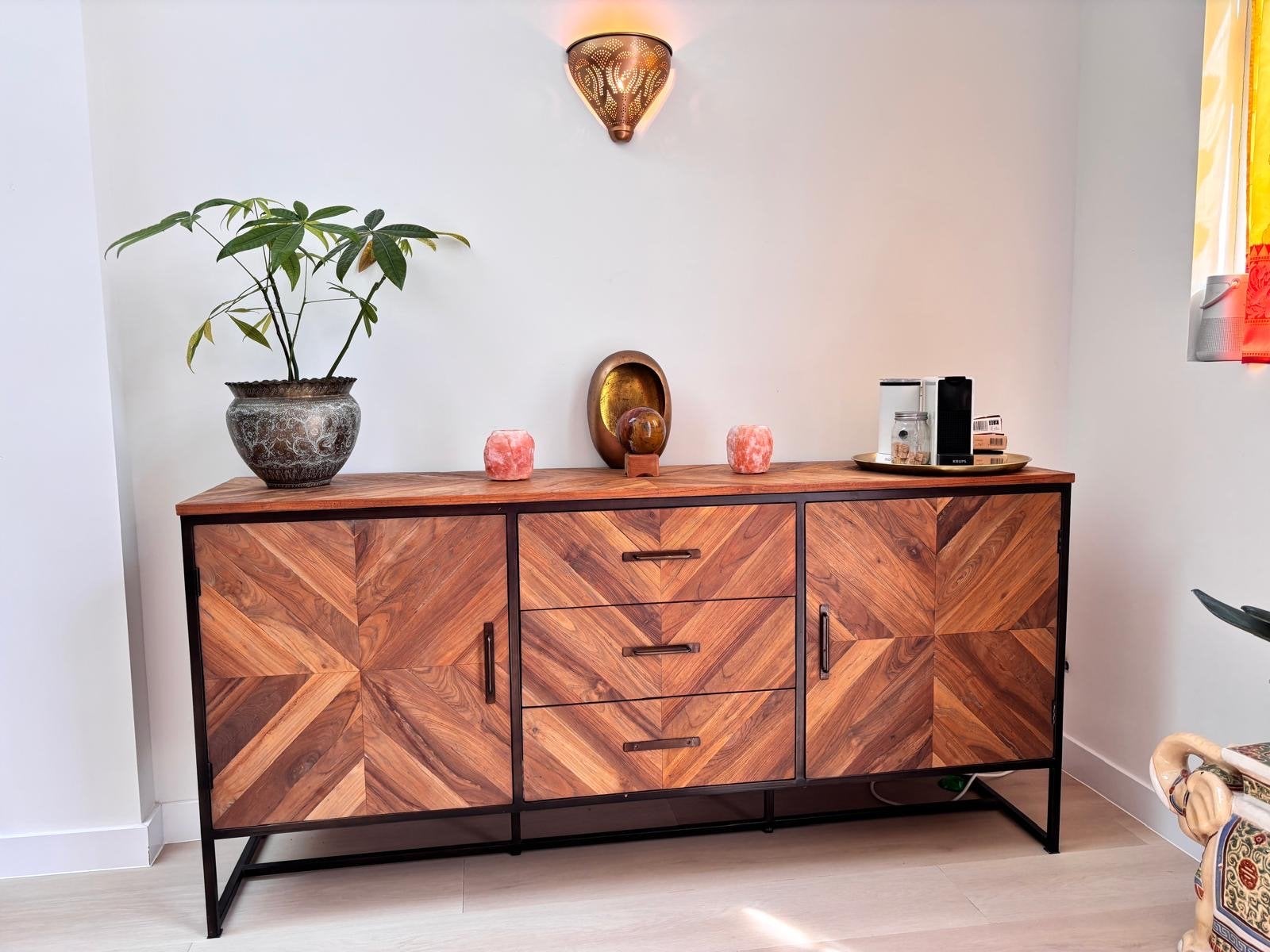 Buffetkast met lades en deuren - 180x45x84 cm, Ophalen, 150 tot 200 cm, Zo goed als nieuw, Minder dan 100 cm
