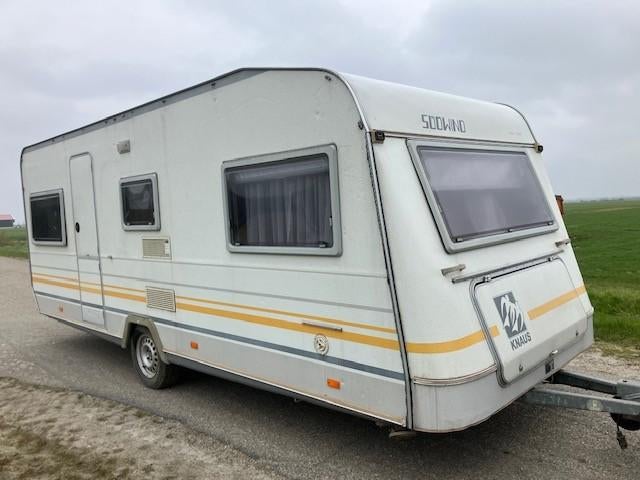caravan, Caravans en Kamperen, Caravans, Vast bed, Rondzit, Particulier, Koelkast