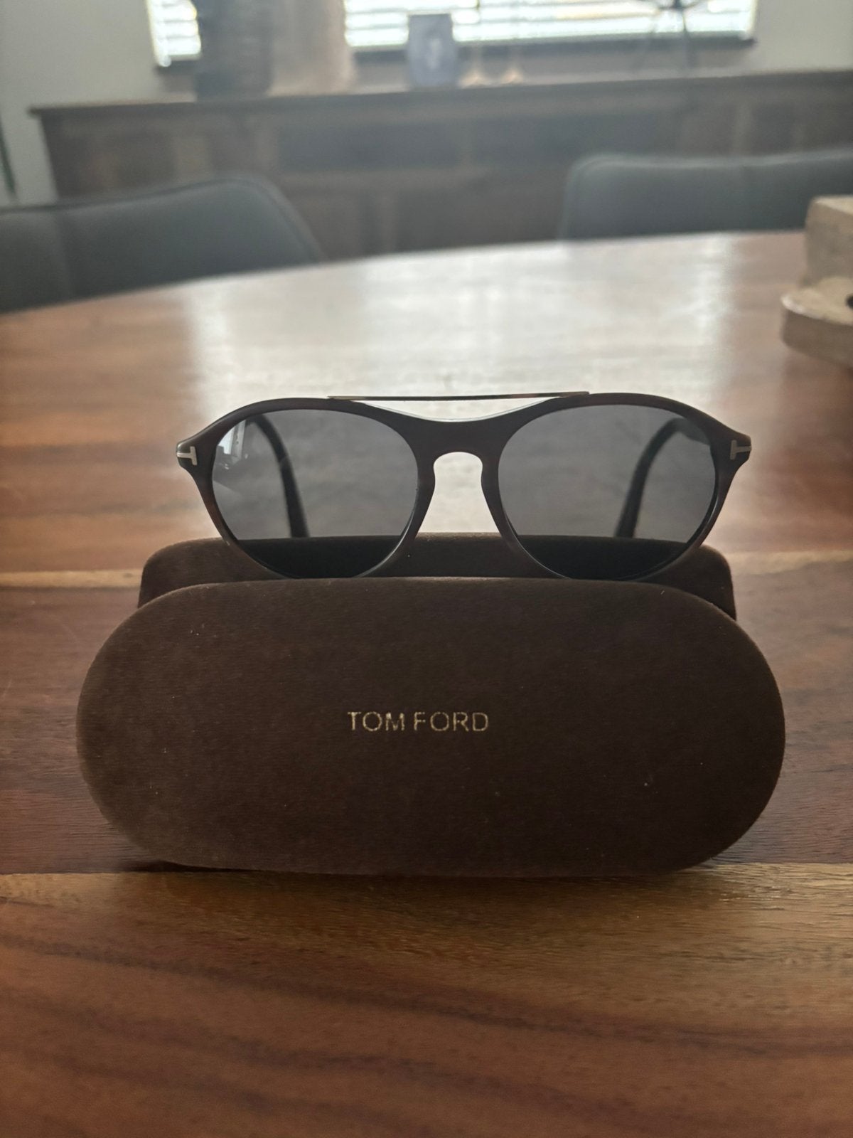 Tom Ford zonnebril op sterkte, Ophalen of Verzenden, Zo goed als nieuw, Bruin, Overige merken