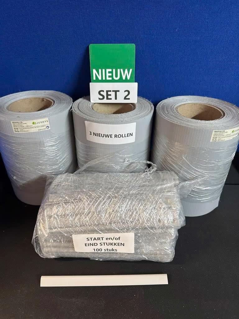 Juskys PVC Privacystrip Gaas Afscheidingsband Gaas Grijs, Ophalen of Verzenden, Nieuw, 15 m² of meer, Overige typen