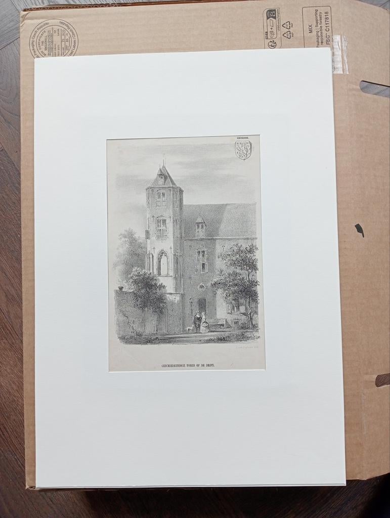 Johannes van Liefland Renesse Toren op de Drift 19e eeuw, Antiek en Kunst, Ophalen of Verzenden