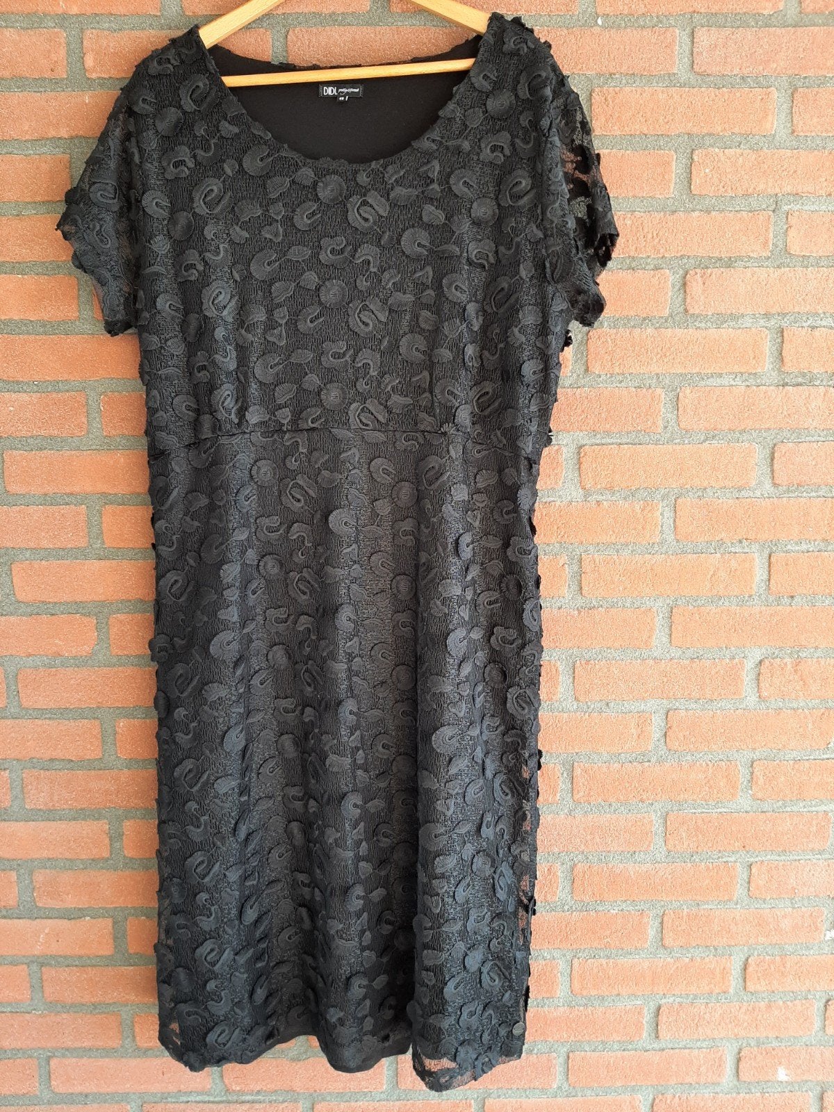 Tijdloze zwarte kanten jurk van DIDI. Maat 48., Zwart, Maat 46/48 (XL) of groter, Didi, Ophalen of Verzenden