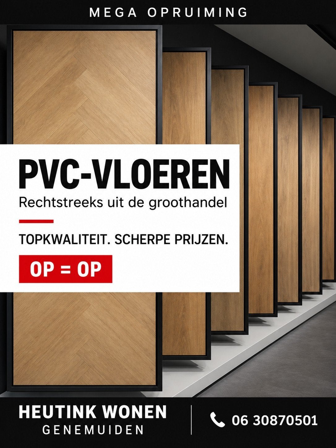 Belakos Palazzo  visgraat / Extra matte  OPRUIMING!, 75 m² of meer, Overige typen, Nieuw, Ophalen of Verzenden
