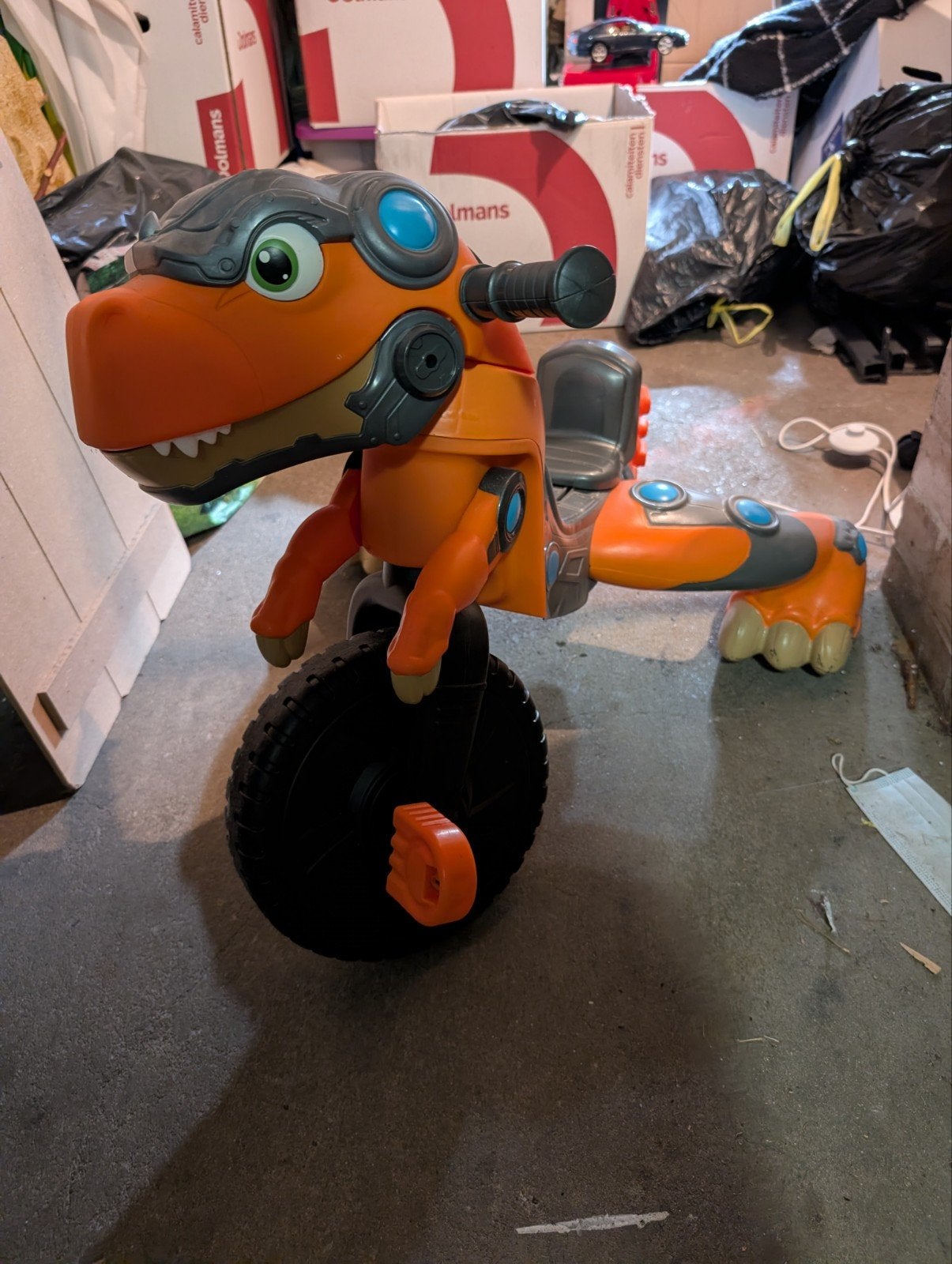 Dino skelter Uniek en Avontuurlijk Speelgoed, Ophalen, Gebruikt, Loopfiets