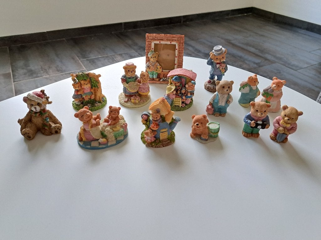 Collectie beren beeltjes, Verzamelen, Beelden en Beeldjes, Ophalen of Verzenden, Gebruikt, Dier