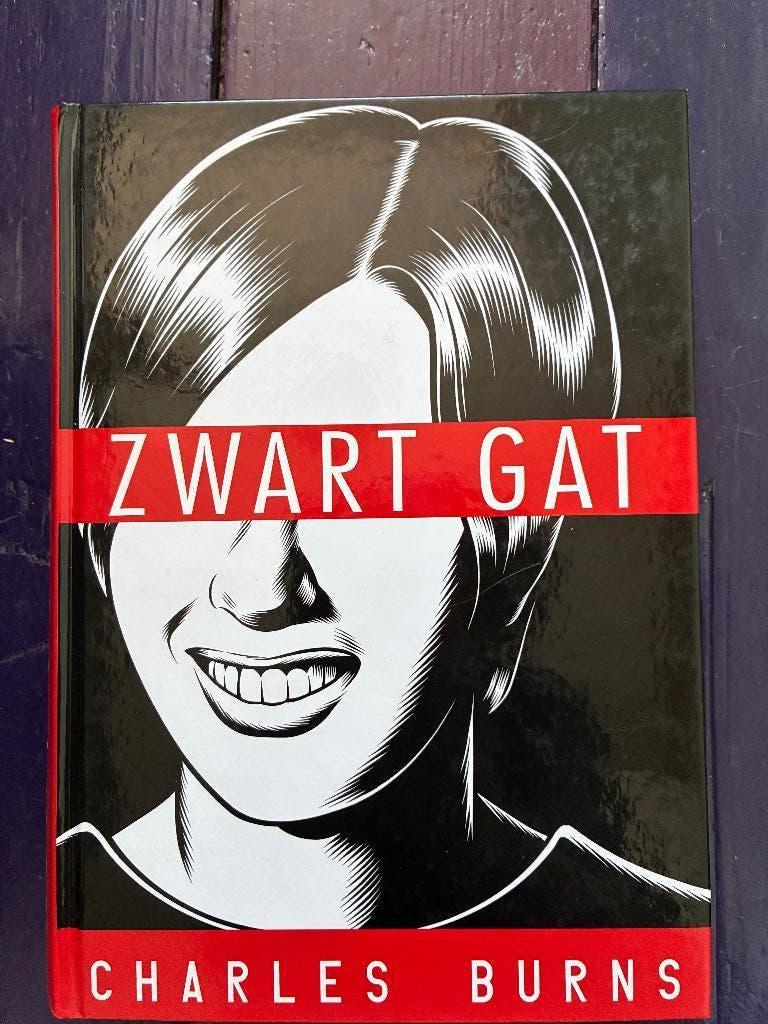 Zwart gat - Charles Burns - graphic novel, Eén stripboek, Ophalen of Verzenden, Zo goed als nieuw