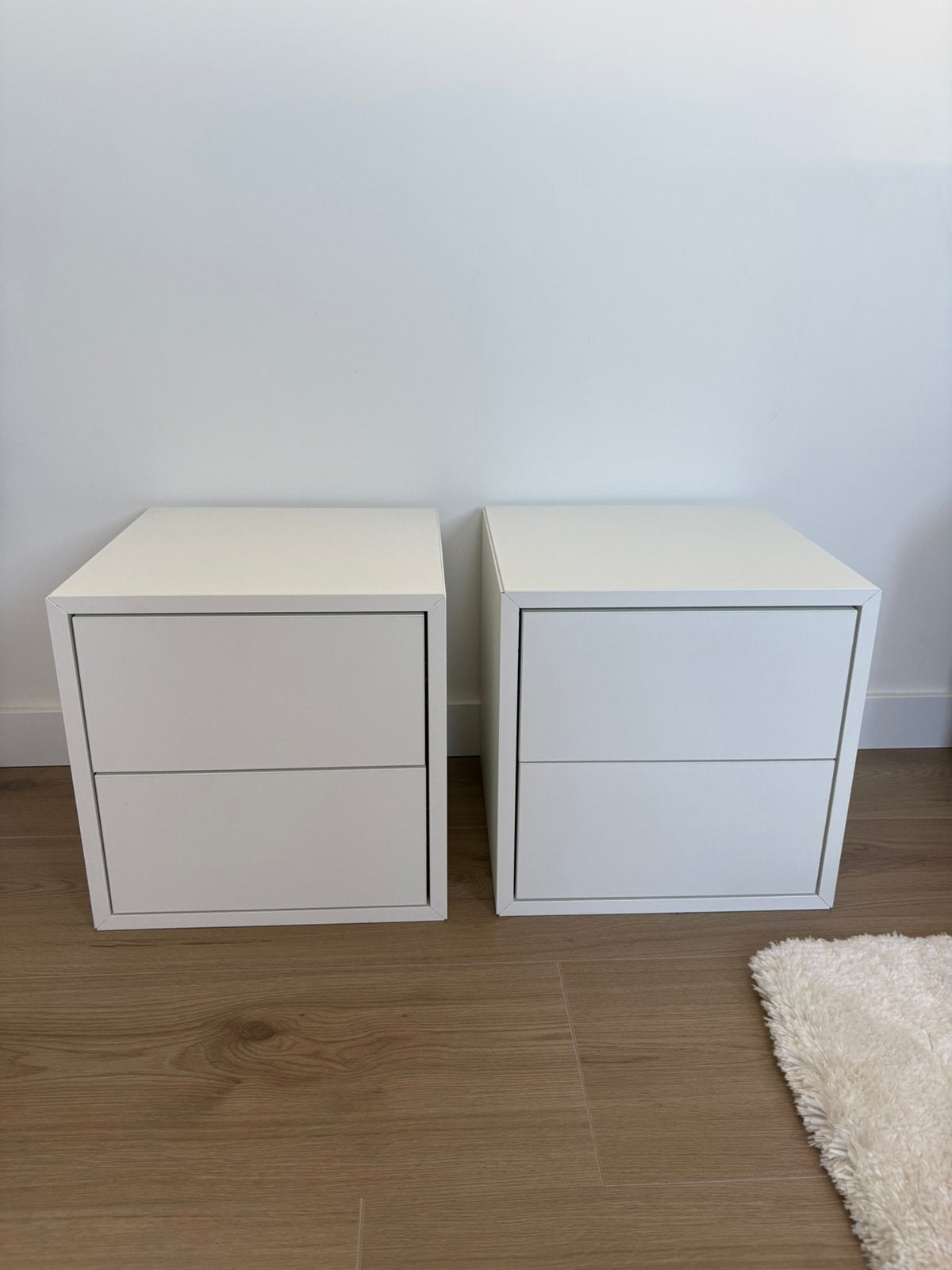 2x IKEA EKET - Kast met 2 lades, wit, 35x35x35 cm, Ophalen, Zo goed als nieuw, Minder dan 45 cm, Minder dan 55 cm