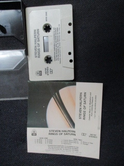 Steven halpern mc rings of saturn cassette met new age, Gebruikt, Overige genres, 1 bandje, Ophalen of Verzenden