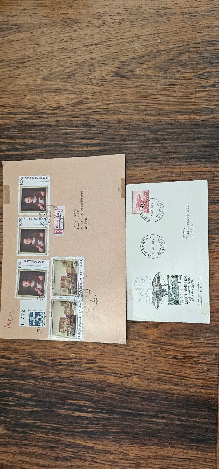 Deense postzegels en enveloppen, inclusief Ellehammer, Verzenden, Beschreven, Europa