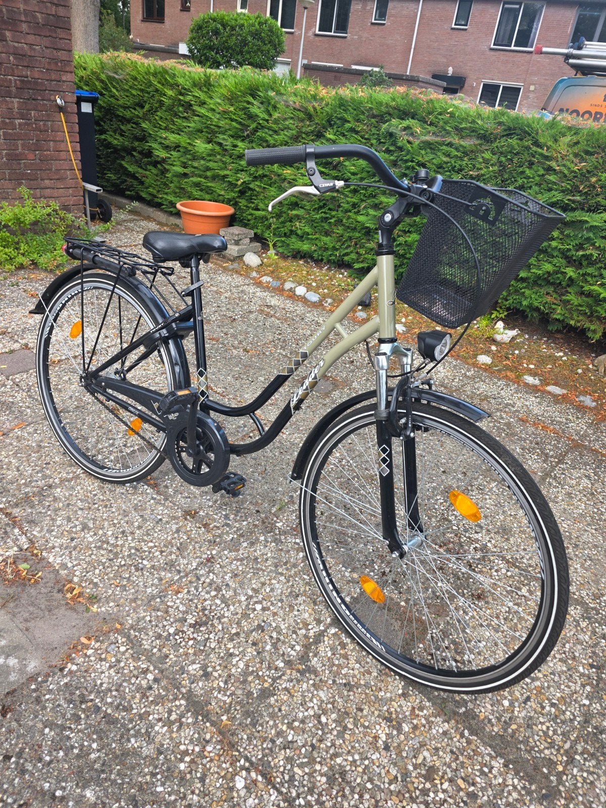 Damesfiets Leader Toury, Ophalen, Zo goed als nieuw, Minder dan 10 versnellingen, Overige merken