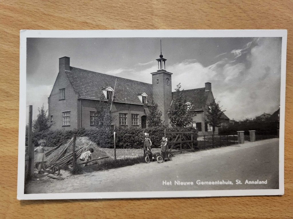 ansicht st. ANNALAND Gemeentehuis, Ophalen of Verzenden, Voor 1920, Zeeland