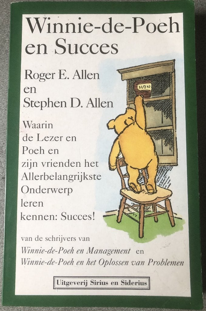 ALLEN - WINNIE-DE-POEH EN SUCCES, Ophalen of Verzenden, Olivier B, Bommel en Tom Poes, Zo goed als nieuw