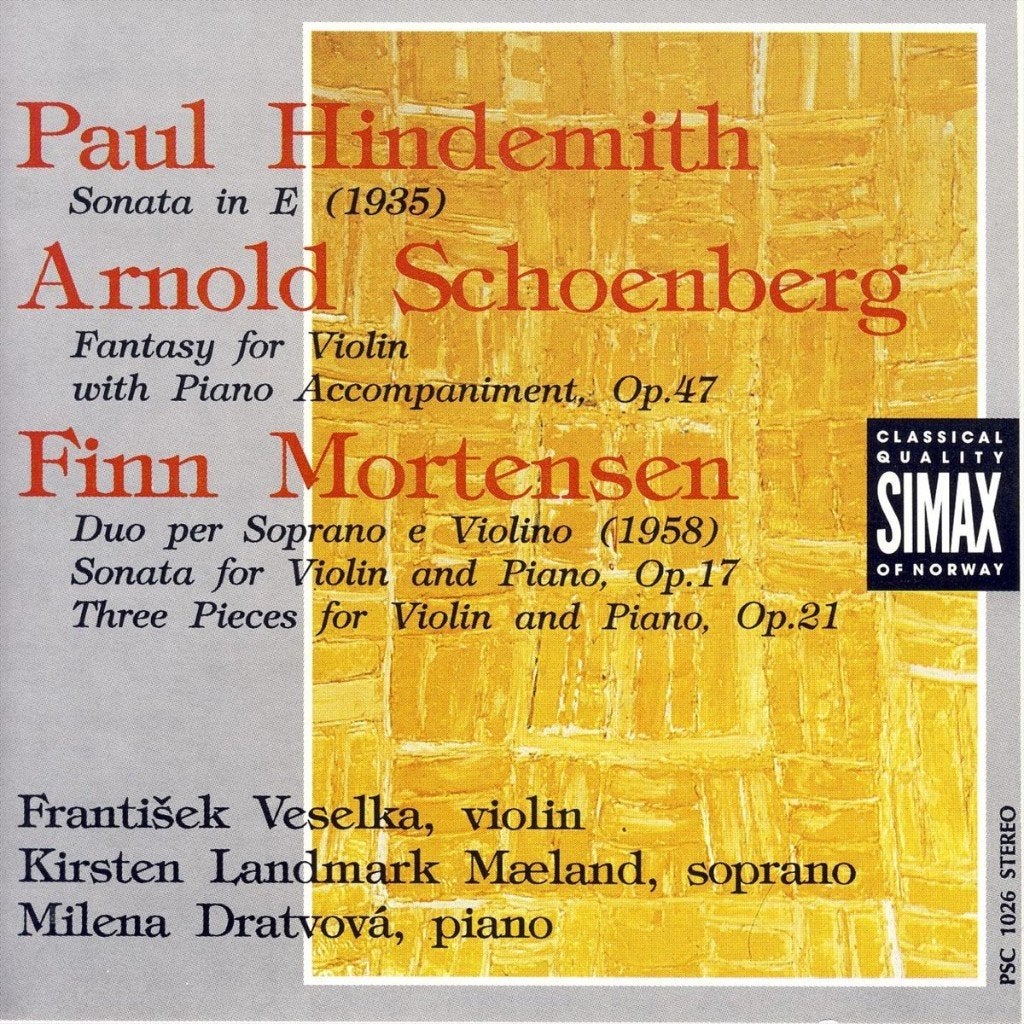 Paul Hindemith | Schönberg  | Mortensen / Sonata, Modernisme tot heden, Ophalen of Verzenden, Album, Kamermuziek