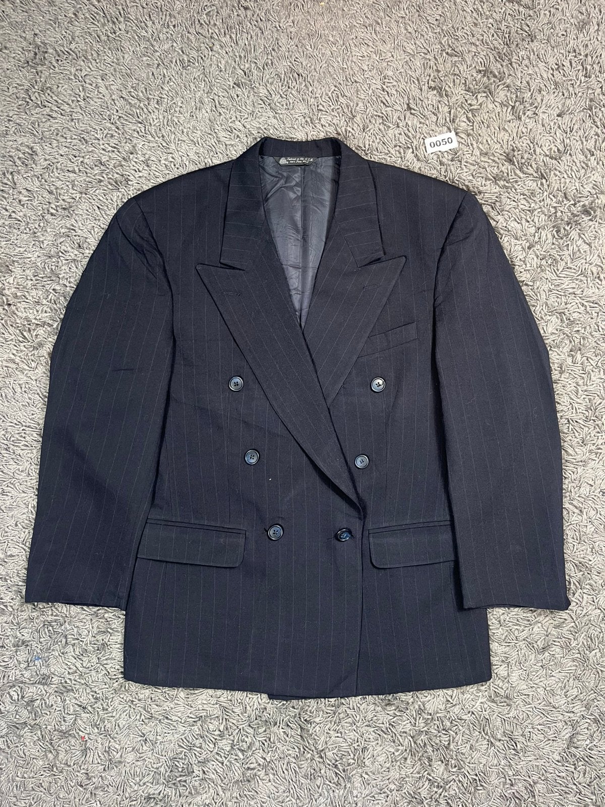 Vintage Christian Dior Double Breasted blazer Size 50 Blue S, Kleding | Heren, Kostuums en Colberts, Christian Dior, Overige maten