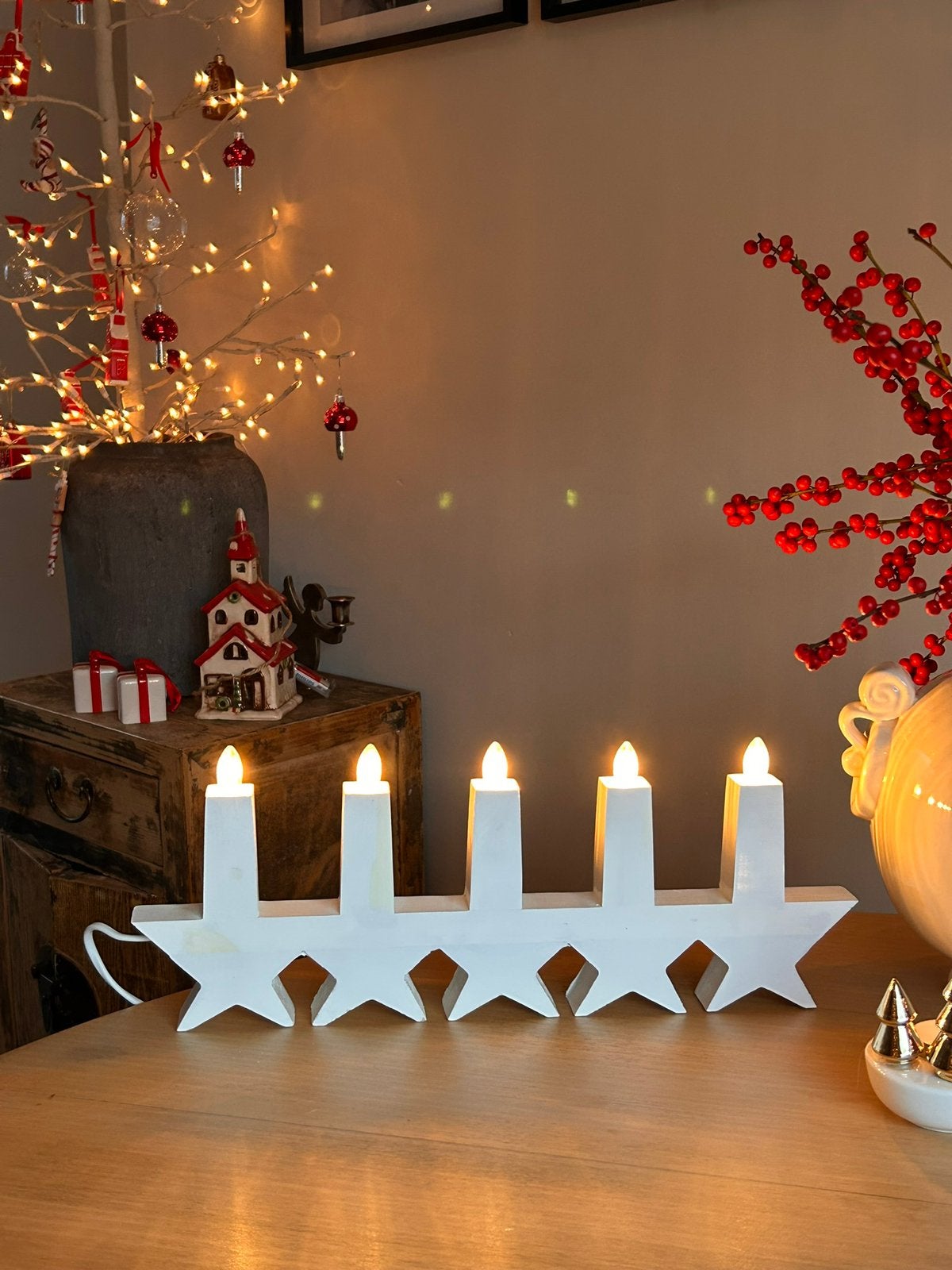 Advent raam verlichting, Ophalen of Verzenden, Gebruikt