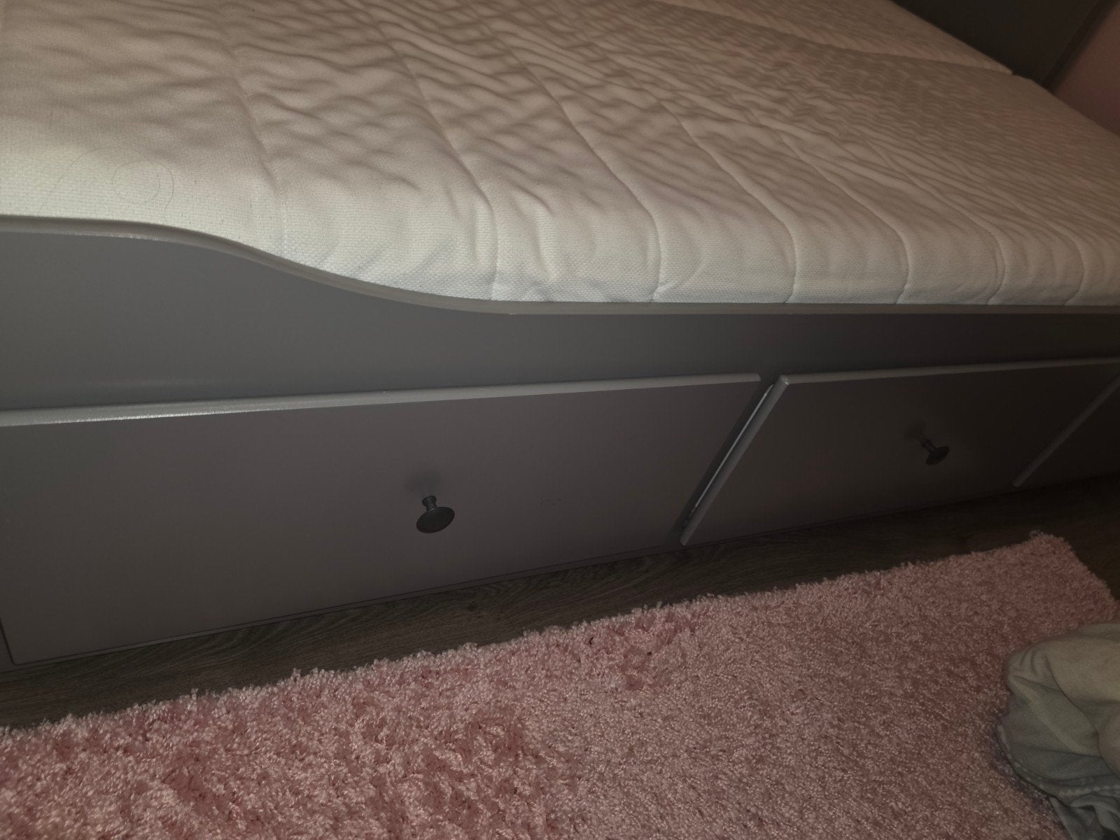 ikea hemnes bed grijs, Ophalen, Eenpersoons, Zo goed als nieuw, 80 cm