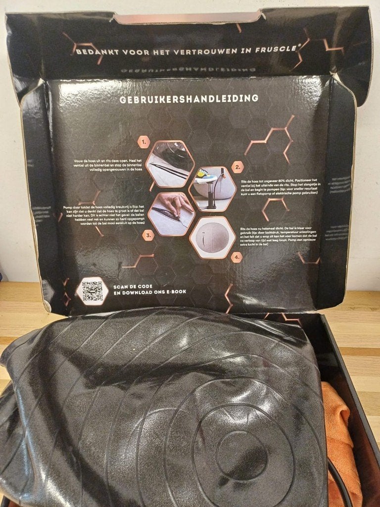 Ergonomische zitbal - Fruscle, Ophalen of Verzenden, Gebruikt, Oranje, Balstoel