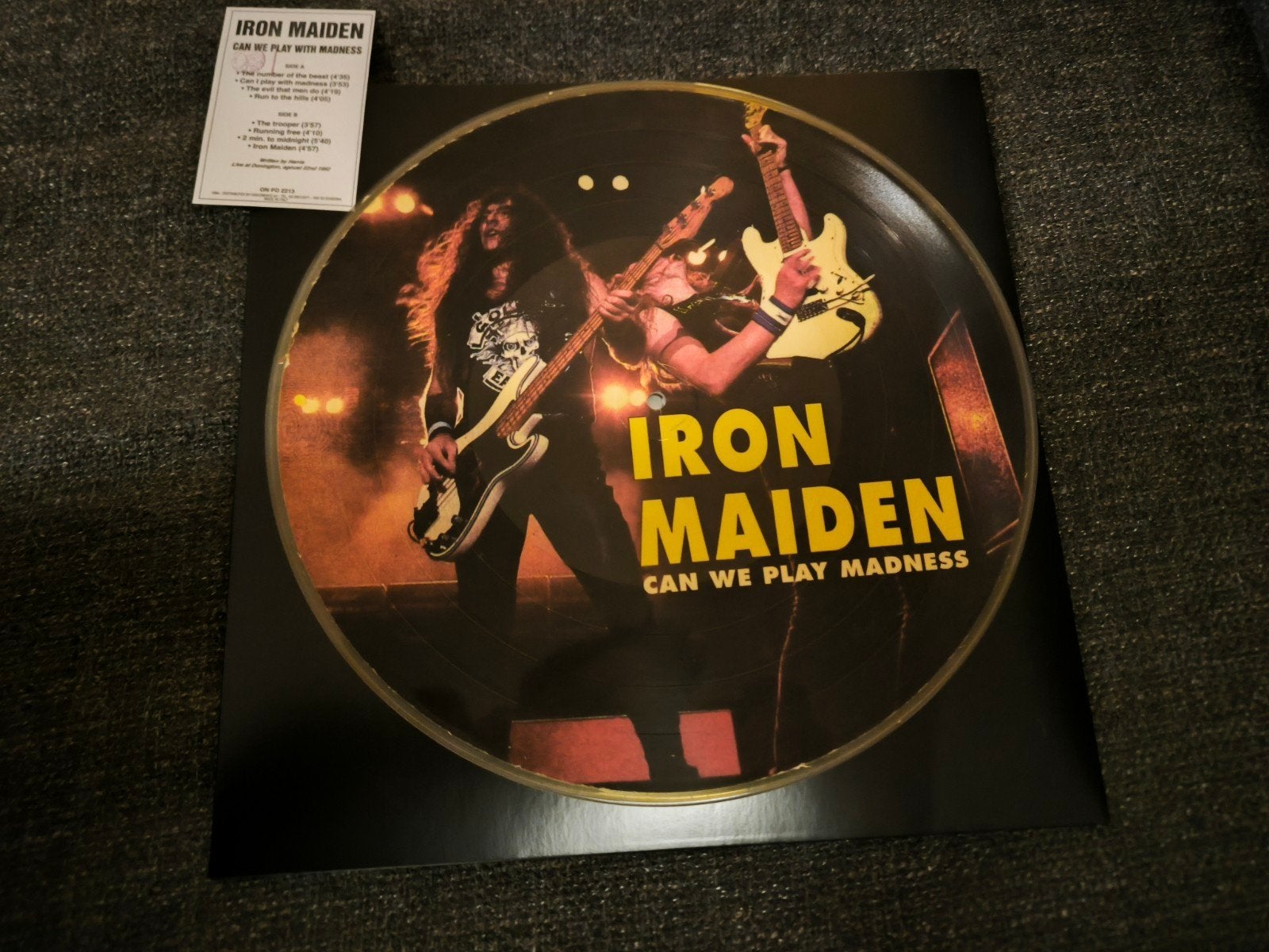 Iron Maiden - Can We Play Madness (picture disc), LP, Heavy metal, Ophalen of Verzenden, Zo goed als nieuw