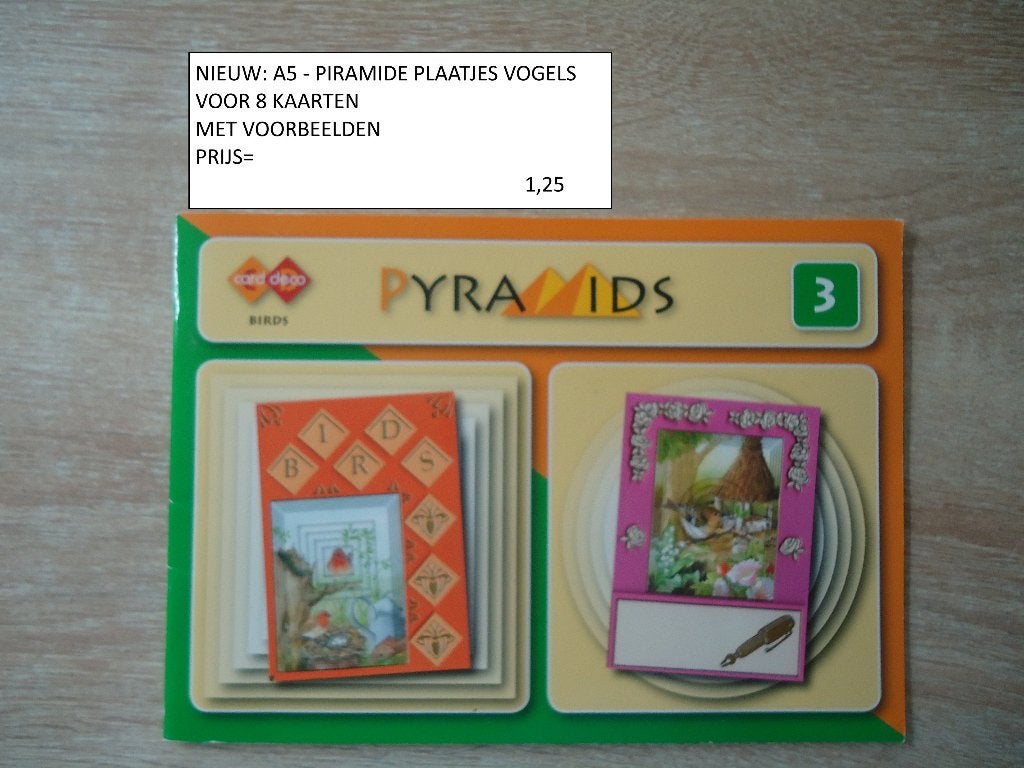⚠️nu 1,00: a5 boekje piramide knipvellen ( alleen verzenden, Hobby en Vrije tijd, Kaarten | Zelf maken, Ophalen, Nieuw, Dieren