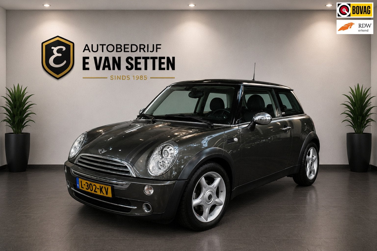 Mini 3-Deurs 1.6 Cooper Park Lane Leer/Pano/Cruise, Zwart, 4 cilinders, 4 stoelen, 116 pk
