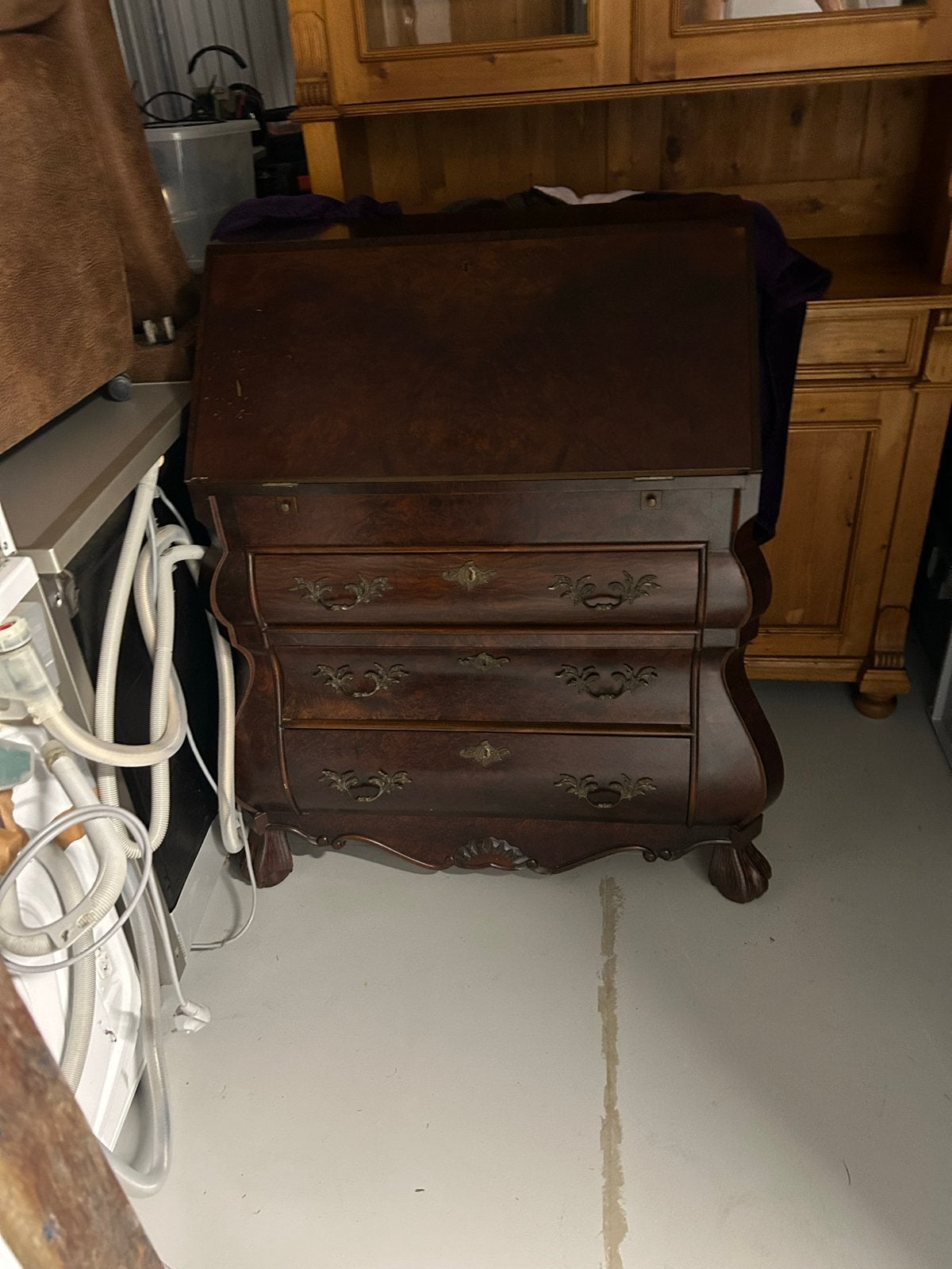 Antiek secretaire bureau met lades, Ophalen