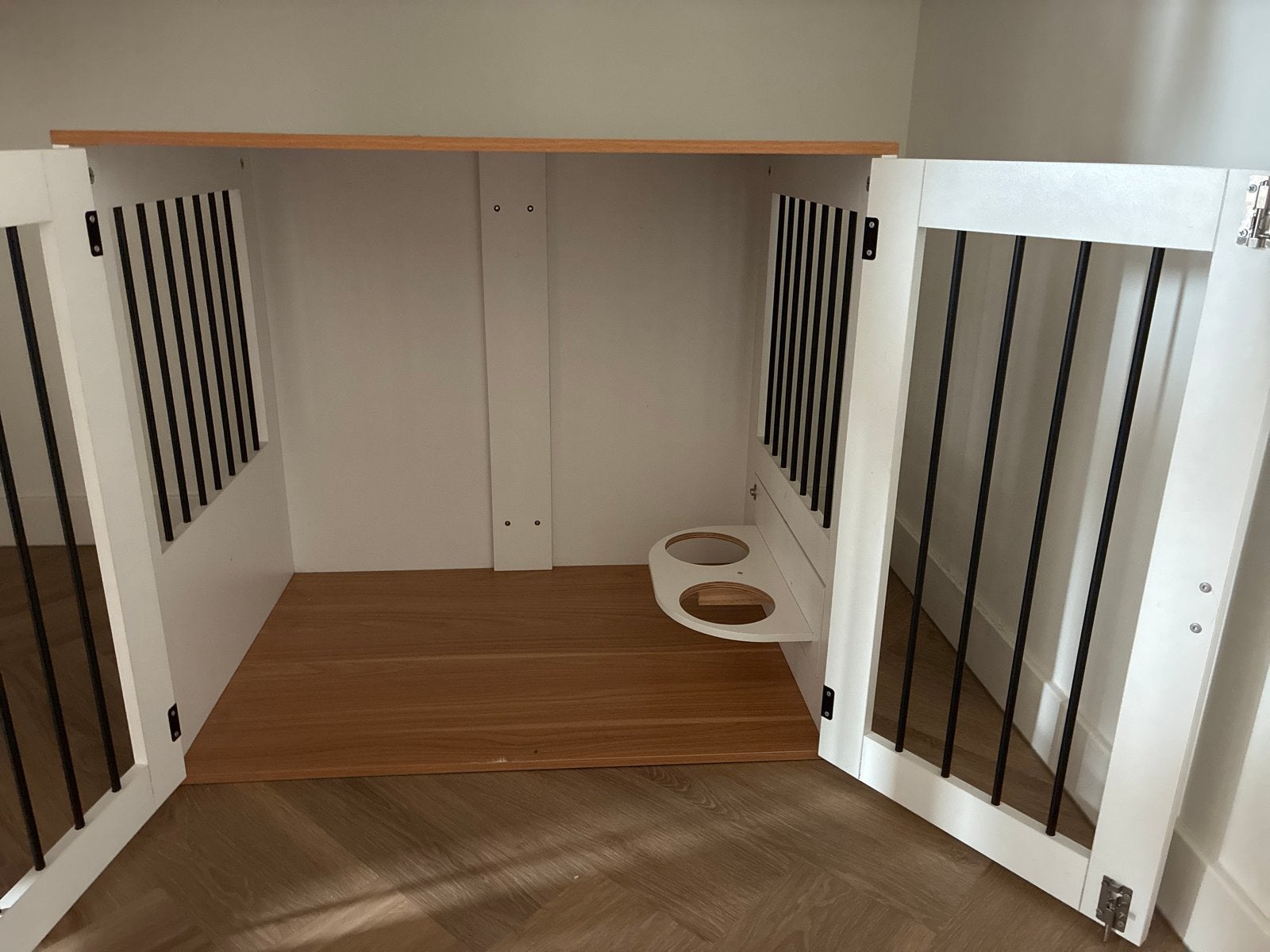 Pawnhut bench, 360 draaibare voerbakken, mooie eyecatcher!, Dieren en Toebehoren, Ophalen, Zo goed als nieuw