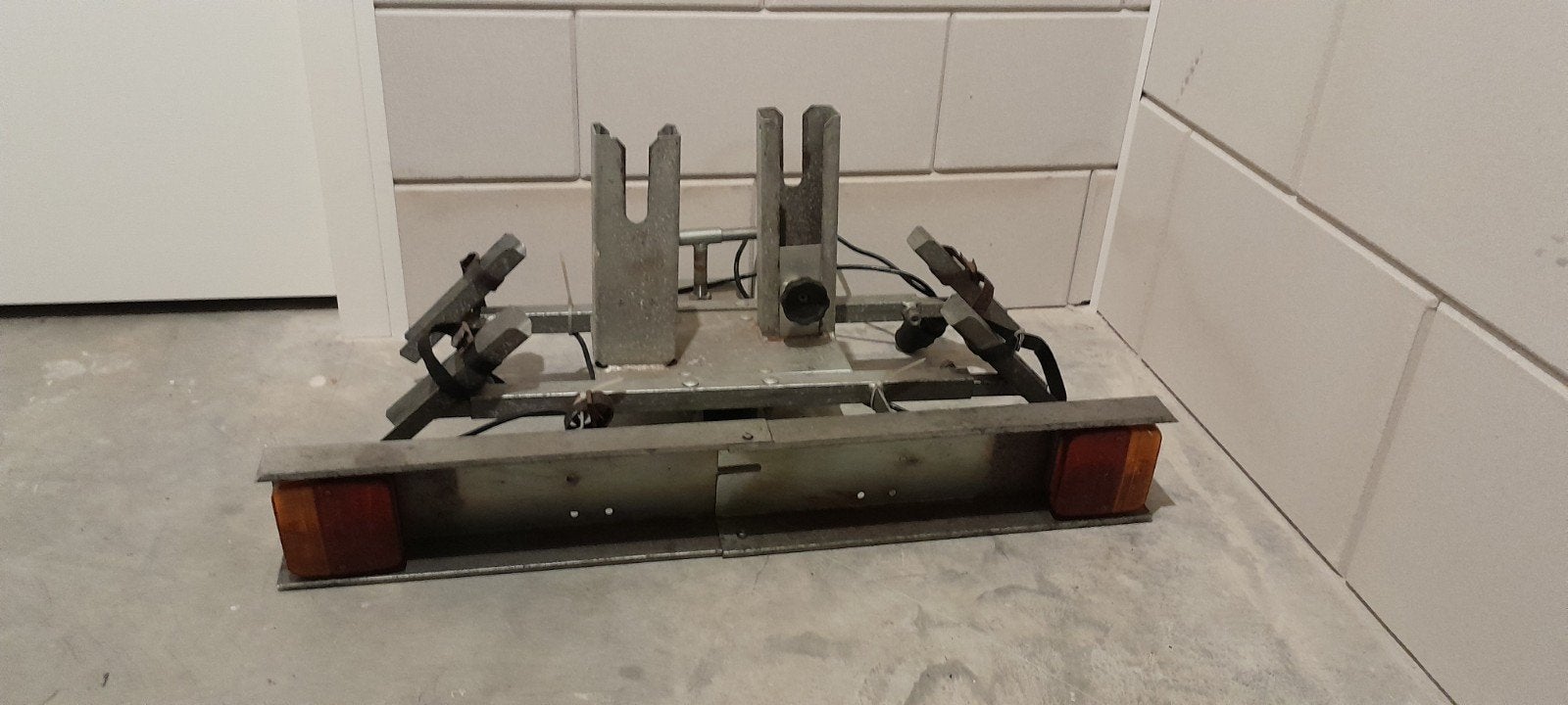 Universele trekhaak fietsdrager voor 2 fietsen, Auto diversen, Fietsendragers, Ophalen, 2 fietsen, Gebruikt, Trekhaakdrager