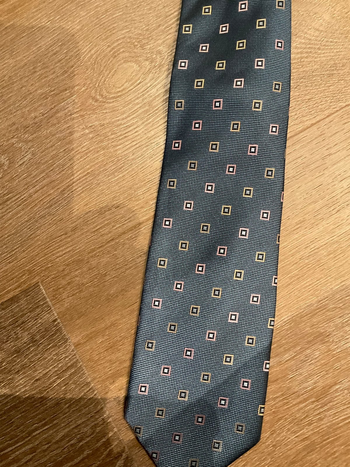 Canda stropdas met patroon, Kleding | Heren, Verzenden, Zo goed als nieuw, Blauw, Met patroon