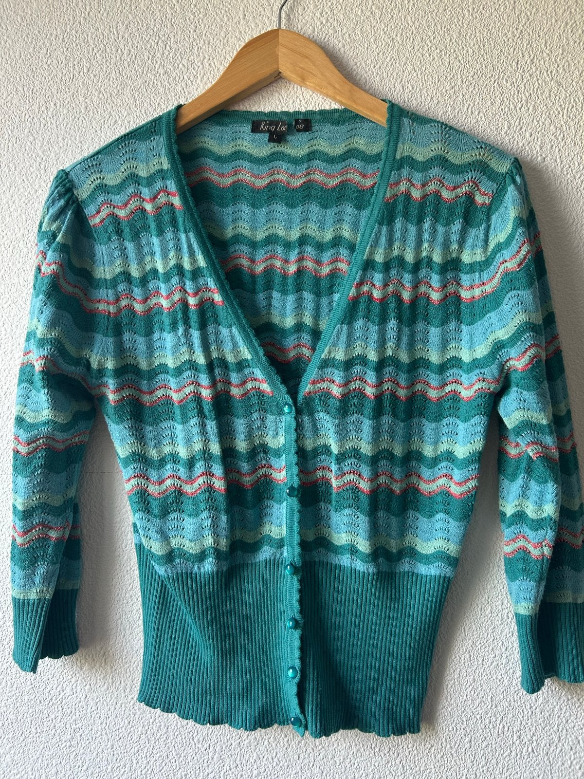 King Louie vestje met zigzagpatroon - Maat L, Verzenden, Maat 42/44 (L)