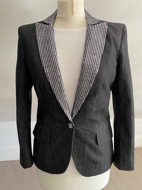Drykorn blazer met zilver kleurige staafjes, Drykorn, Ophalen of Verzenden, Zo goed als nieuw, Jasje