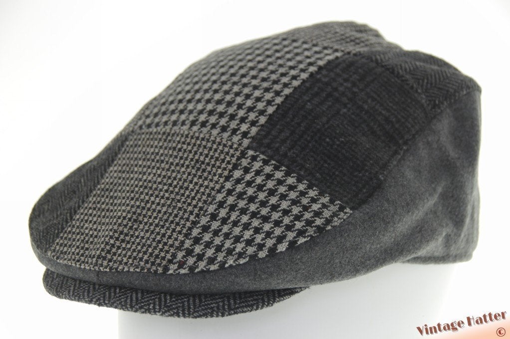 flatcap Platte pet Hawkins patchwork grijs 57, 58, 59 en 60, Nieuw, Ophalen of Verzenden, Pet, 58 of 59 cm (L, 7¼ of ⅜ inch)