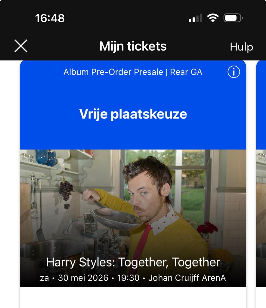 Harry styles kaarten 30-05, Drie personen of meer