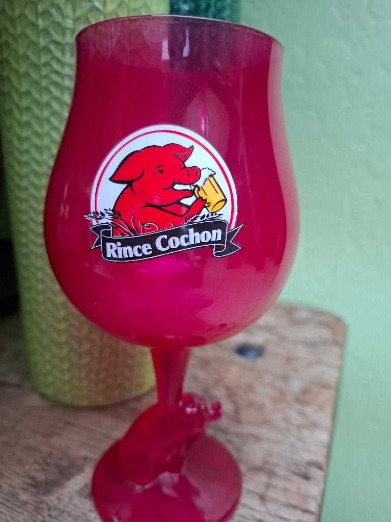 bierglas Rince Cochon (zeldzaam), Ophalen of Verzenden, Nieuw, Glas of Glazen, Overige merken