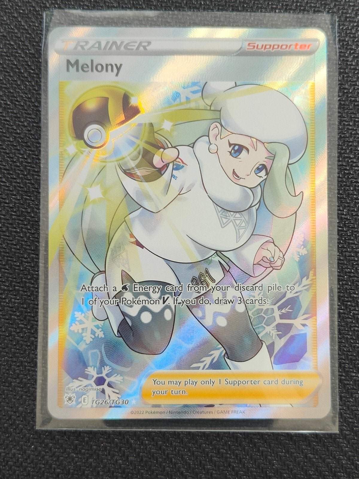 Melony TG26/TG30 Astrale Radiance Pokémon Kaart, Ophalen of Verzenden, Zo goed als nieuw, Losse kaart, Foil